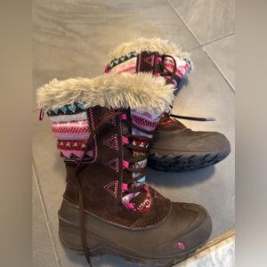 The North Face Shellista Girls Rainbow Waterproof Heat Seeker Novelty Boot SZ 3
